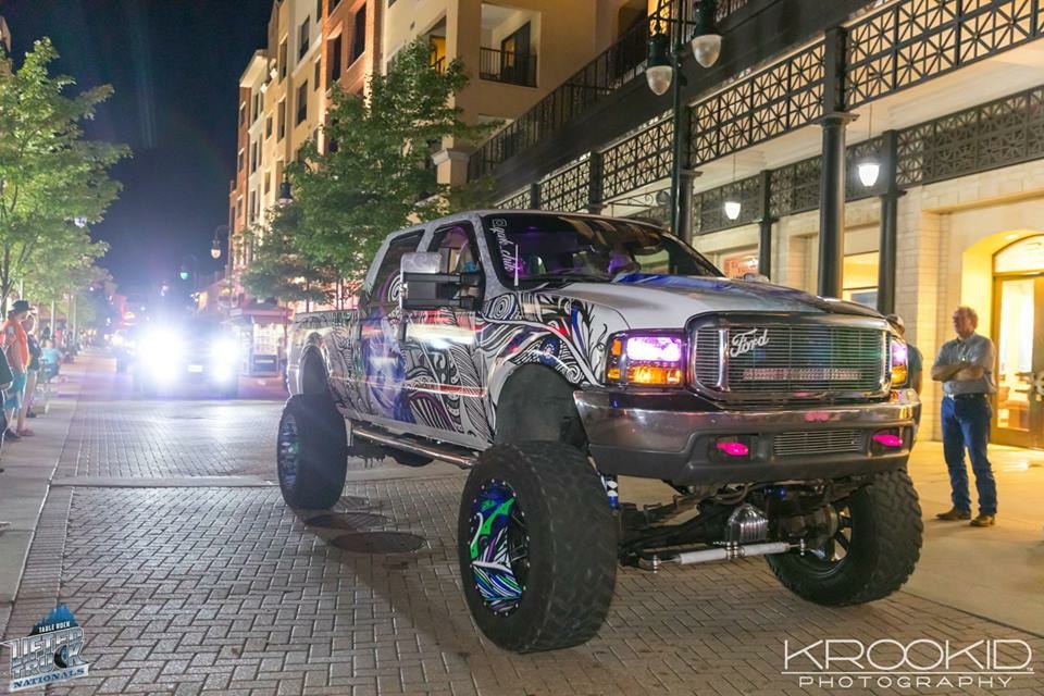 KG truck at Lifted Truck Nationals Branson Landing Cruise 2018